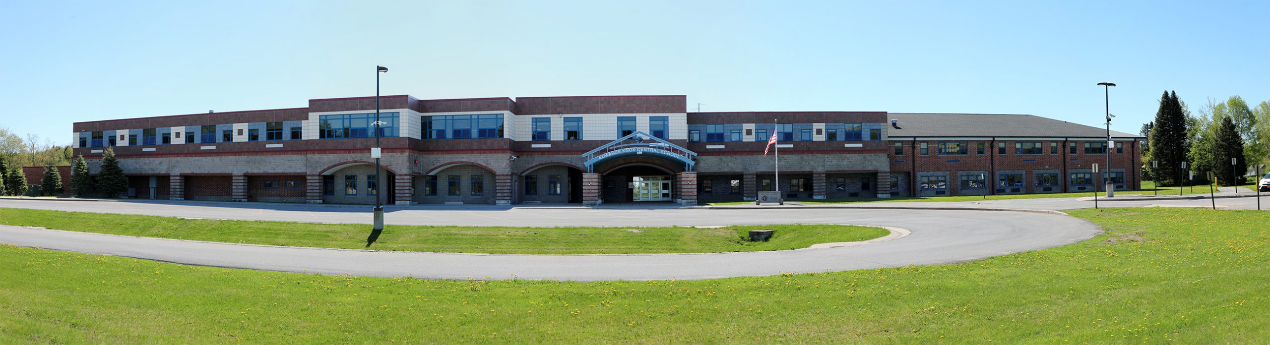 Outside of Edwards-Knox school