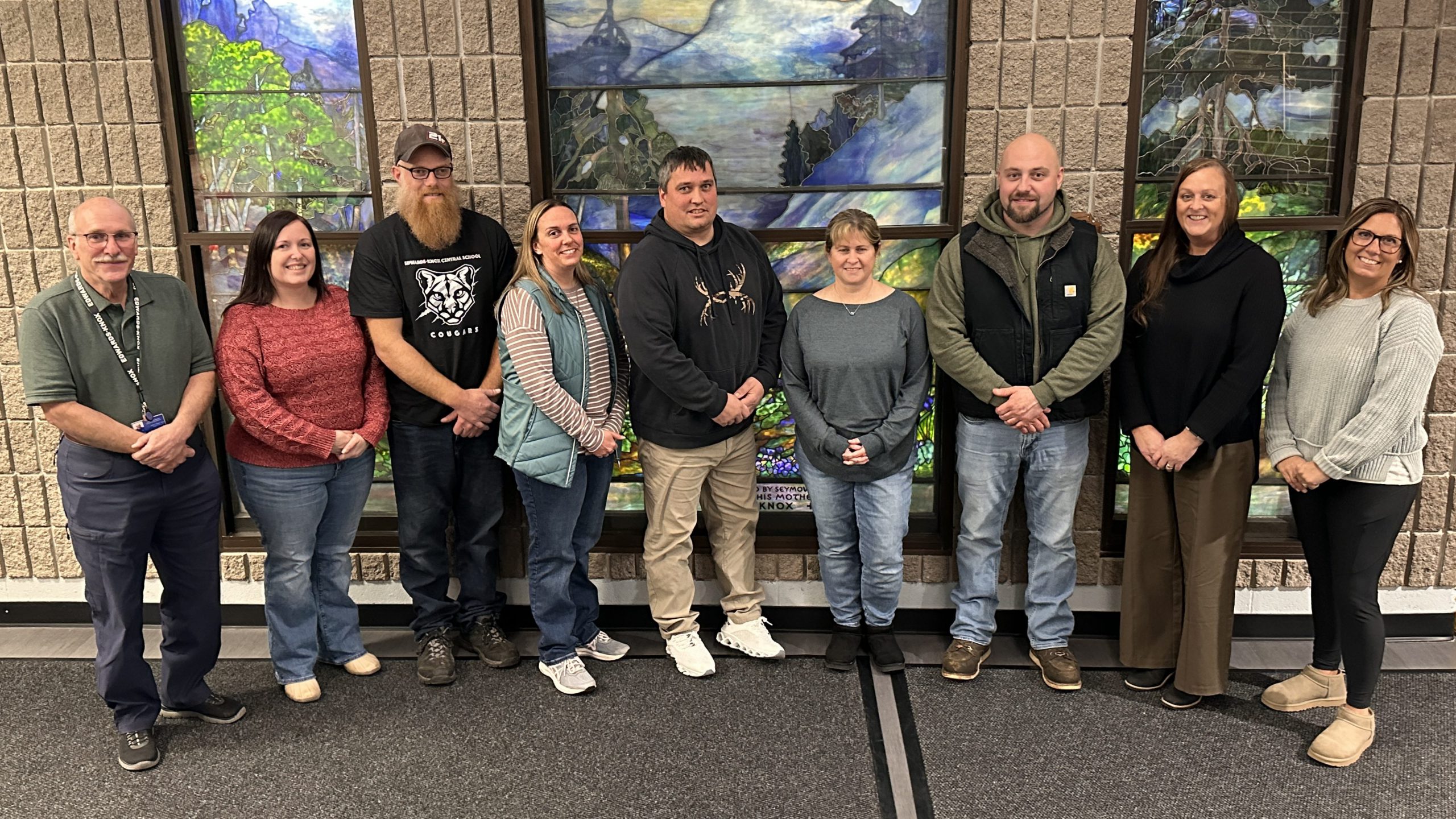 Pictured from left to right: Dr. John (Jack) Zeh, Heidi Stalker, Craig Kirkpatrick, Jamie Gibson, Dustin Lottie, Penny Allen, Roger Tresidder Jr., Malissa Hale and Jennifer Benson-Baxter