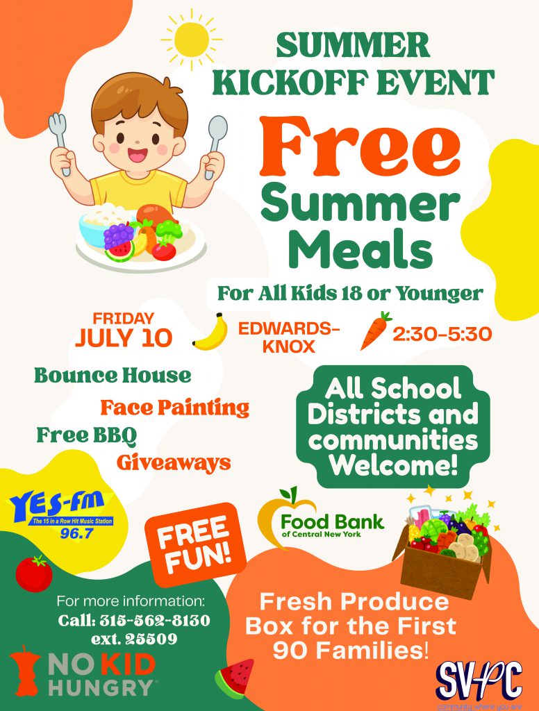 E-K to host Summer Meal Kickoff Event on Friday, July 10.